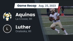 Recap: Aquinas  vs. Luther  2023