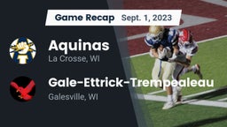 Recap: Aquinas  vs. Gale-Ettrick-Trempealeau  2023