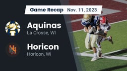 Recap: Aquinas  vs. Horicon  2023