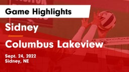 Sidney  vs Columbus Lakeview  Game Highlights - Sept. 24, 2022