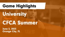 University  vs CFCA Summer Game Highlights - June 3, 2023