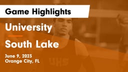 University  vs South Lake  Game Highlights - June 9, 2023