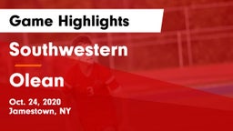 Southwestern  vs Olean  Game Highlights - Oct. 24, 2020