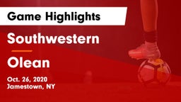 Southwestern  vs Olean  Game Highlights - Oct. 26, 2020