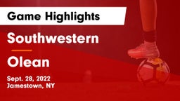 Southwestern  vs Olean  Game Highlights - Sept. 28, 2022