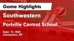 Southwestern  vs Portville Central School Game Highlights - Sept. 12, 2023