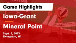 Iowa-Grant  vs Mineral Point  Game Highlights - Sept. 5, 2023