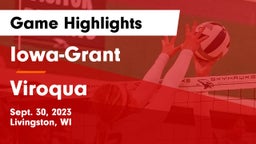 Iowa-Grant  vs Viroqua  Game Highlights - Sept. 30, 2023