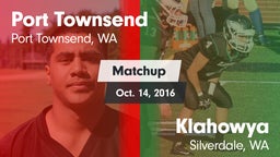 Matchup: Port Townsend vs. Klahowya  2016