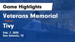 Veterans Memorial vs Tivy  Game Highlights - Feb. 7, 2020