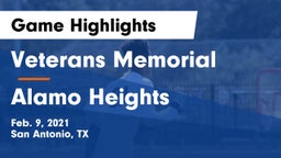 Veterans Memorial vs Alamo Heights  Game Highlights - Feb. 9, 2021