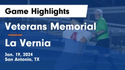 Veterans Memorial vs La Vernia  Game Highlights - Jan. 19, 2024