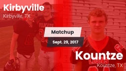 Matchup: Kirbyville vs. Kountze  2017