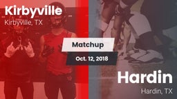 Matchup: Kirbyville vs. Hardin  2018