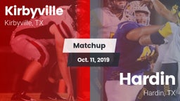 Matchup: Kirbyville vs. Hardin  2019