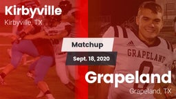 Matchup: Kirbyville vs. Grapeland  2020