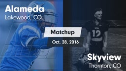 Matchup: Alameda vs. Skyview  2016