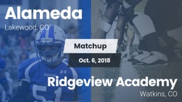 Matchup: Alameda vs. Ridgeview Academy  2018