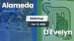 Matchup: Alameda vs. D'Evelyn  2020
