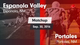 Matchup: Espanola Valley vs. Portales  2016