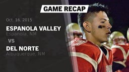 Recap: Espanola Valley  vs. Del Norte  2015