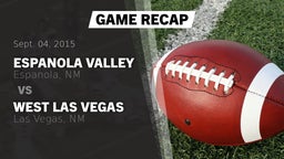 Recap: Espanola Valley  vs. West Las Vegas  2015