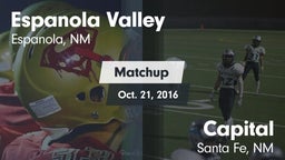 Matchup: Espanola Valley vs. Capital  2016