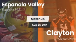 Matchup: Espanola Valley vs. Clayton  2017