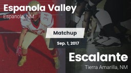 Matchup: Espanola Valley vs. Escalante  2017