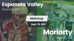 Matchup: Espanola Valley vs. Moriarty  2017