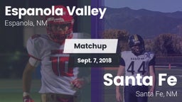 Matchup: Espanola Valley vs. Santa Fe  2018