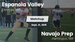 Matchup: Espanola Valley vs. Navajo Prep  2018