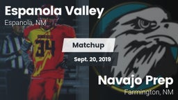 Matchup: Espanola Valley vs. Navajo Prep  2019