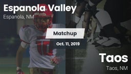 Matchup: Espanola Valley vs. Taos  2019