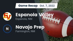 Recap: Espanola Valley  vs. Navajo Prep  2022