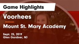 Voorhees  vs Mount St. Mary Academy Game Highlights - Sept. 25, 2019
