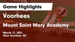 Voorhees  vs Mount Saint Mary Academy Game Highlights - March 17, 2021