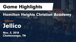 Hamilton Heights Christian Academy  vs Jellico Game Highlights - Nov. 3, 2018