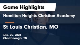Hamilton Heights Christian Academy  vs St Louis Christian, MO Game Highlights - Jan. 25, 2020