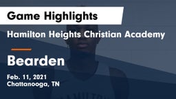 Hamilton Heights Christian Academy  vs Bearden  Game Highlights - Feb. 11, 2021