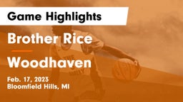Brother Rice  vs Woodhaven  Game Highlights - Feb. 17, 2023