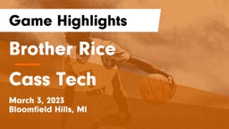 Brother Rice  vs Cass Tech  Game Highlights - March 3, 2023