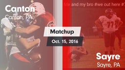 Matchup: Canton vs. Sayre  2016