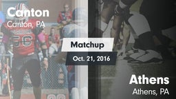 Matchup: Canton vs. Athens  2016