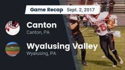Recap: Canton  vs. Wyalusing Valley  2017