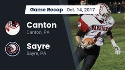 Recap: Canton  vs. Sayre  2017