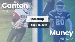 Matchup: Canton vs. Muncy  2018