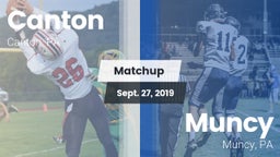 Matchup: Canton vs. Muncy  2019