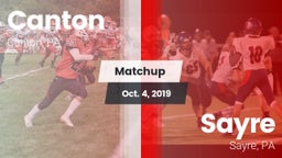 Matchup: Canton vs. Sayre  2019