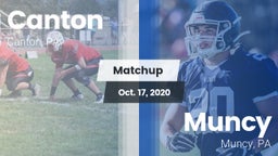 Matchup: Canton vs. Muncy  2020